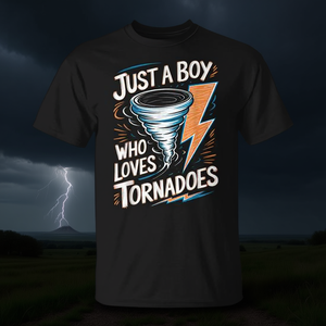 Camiseta con diseño temático de tormentas y meteorología para un chico que ama los tornados - Product Image 3