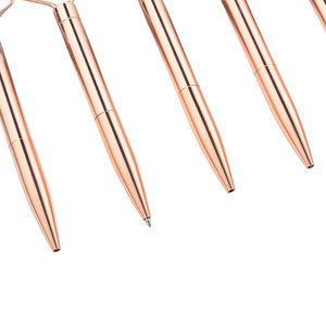 Bút bi kim loại mạ vàng hồng đa năng BECOL Wholesale Creative, in logo tùy chỉnh, ngòi 1.0mm, tích hợp dụng cụ <span class=keywords><strong>massage</strong></span> mặt, làm quà tặng - Product Image 4