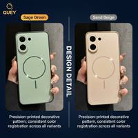 Coque antichoc 2-en-1 en TPU+PC givré mat avec anneau magnétique pour 17 Pro Max, 6 couleurs en stock, vente en gros