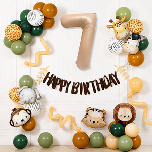 Kit de guirlande de ballons numérotés en gros, ensemble de ballons en aluminium pour enfants, <span class=keywords><strong>décoration</strong></span> de fond pour <span class=keywords><strong>anniversaire</strong></span> de <span class=keywords><strong>1</strong></span> à 9 ans et fête prénatale - Product Image 3