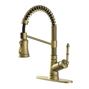 High Quality Brass Pull Down Sprayer Kitchen Mixer Tap Single Handle 3 Function <b>Hot</b> <b>Cold</b> Water Pull Out Kitchen AT9228BN Kitchen - Product Image 2
