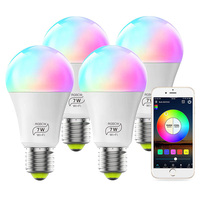Ampoule LED intelligente connectée WiFi Google RGB Tuya 2024, contrôle par application, B22 E26 E27, 9w 10w