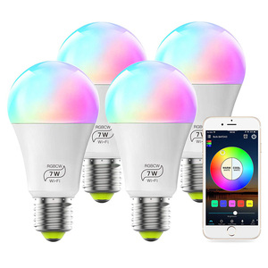 2024 Google RGB tuya đèn điều khiển B22 E26 E27 9W 10W Wifi kết nối <span class=keywords><strong>LED</strong></span> bóng đèn thông minh - Product Image 2
