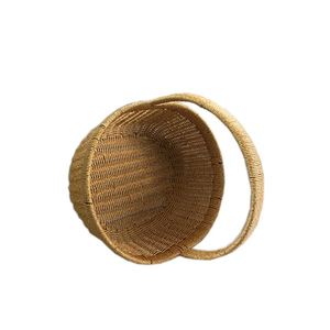 Handmade Oval PE <b>Rattan</b> <b>Storage</b> <b>Basket</b> with Metal Frame Eco-Friendly Multifunction Table Decorative Latest Arrival Fancy Design - Product Image 6