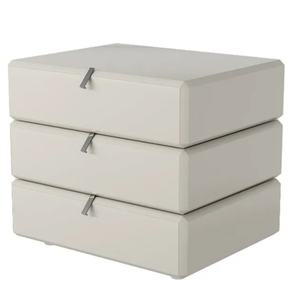 Modern Italian Minimalist Three Story Bedroom Bedside <b>Table</b> Designer Can Rotate Creative High-end <b>Walnut</b> Bedside <b>Table</b> - Product Image 2