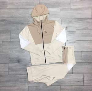 Survêtement de Sport deux couleurs, nouveau Design, Jogging, poche latérale zippée pour téléphone, Logo personnalisé, survêtement à manches longues imprimé pour garçons - Product Image 4