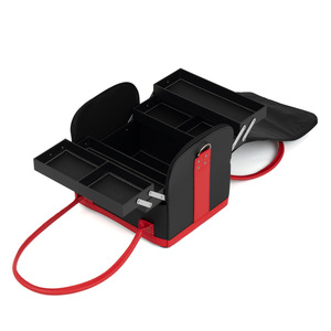 WETRUST Professionnel Grand Amovible Noir Rouge <span class=keywords><strong>Rose</strong></span> 16 Pouces PU Cuir Maquillage Voyage <span class=keywords><strong>Valise</strong></span> <span class=keywords><strong>Vanity</strong></span> Organisateur Fourre-Tout Sac À Main - Product Image 2