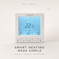Termostato Digital Inteligente para Calefacción por Suelo Radiante, WiFi, Tuya, 230V, 16A, 3A, Programable Semanalmente