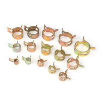 115 pièces 6-22mm colliers de serrage ou pinces à ressort zinc plaqué gaz eau collier de serrage outils en métal Kit d'assortiment