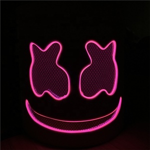 Chine Approvisionnement D'usine D'<span class=keywords><strong>horreur</strong></span> Effrayant Parti Néon Lumière <span class=keywords><strong>Hockey</strong></span> Halloween Guimauve <span class=keywords><strong>Masque</strong></span> - Product Image 6