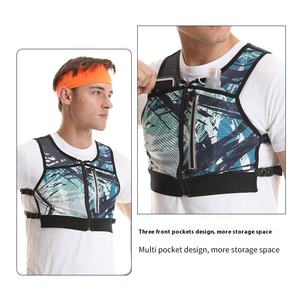 Chaleco de Running Ultraligero, Ajustable, Transpirable, de Malla, para Montañismo, Jogging, Ciclismo, con Bolsas de Hidratación Expandibles - Product Image 4
