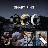 Anillo Inteligente 2026 con ECG, EDA, Monitor de Frecuencia Cardíaca, Oxígeno en Sangre, Monitorización del Sueño, Reloj Despertador, Control por Aplicación, IP69, Unisex