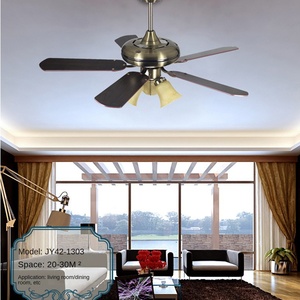 Ventilateur de plafond moderne LED télécommande fournie en usine maison salle à manger chambre restaurant accessoires d'éclairage décoratifs - Product Image 2