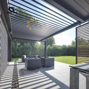 Pérgola Bioclimática de Aluminio con Techo de Láminas Motorizadas Impermeable para Exteriores, Personalizada OEM, Goting - Product Image 2