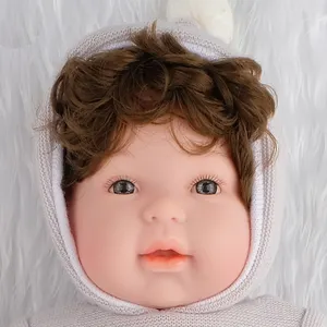 18 인치 45 cm 수제 현실적인 reborn bebe 키트 실리콘 키즈 리얼 보이 베이비 인형