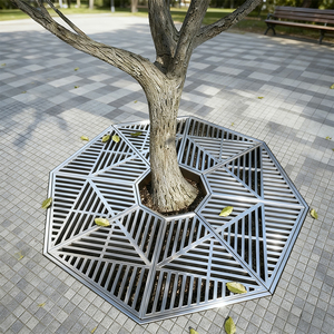 カスタマイズされた屋外樹木保護グリル、歩道用金属製樹木グレーチング、および街路用ステンレス製樹木グリル - Product Image 2