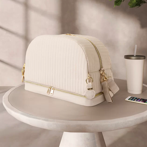 Ensemble de sacs à couches 5 pièces légers, doux au toucher, imperméables, pour <span class=keywords><strong>week</strong></span>-<span class=keywords><strong>end</strong></span>, <span class=keywords><strong>avec</strong></span> sac à biberons et matelas à langer - Product Image 3