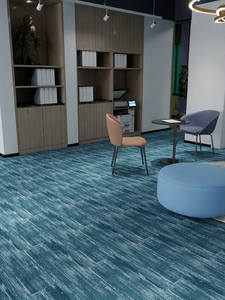 25*100 Ubin Karpet Persegi Panjang Biru Danau yang Elegan Dirancang untuk Interior Komersial yang Mewah, Ruang Bersantai Bisnis, dan Ruang Rapat - Product Image 1