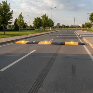 5.5 Meters Speed Bump Set with Flashing Lights and PVC Cover for <b>Roadway</b> <b>Safety</b> Speed Hump - Product Image 3