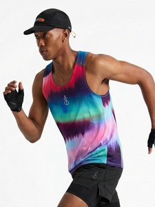 Camiseta sin Mangas con Estampado Digital de Ondas de Agua, Absorbente de Humedad, para Correr al Aire Libre, Fitness, Deportes, Verano 2026 - Product Image 2