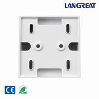 Boîtier vide 86x86mm en PVC ignifuge pour montage mural, boîte de jonction pour plaque frontale RJ45 Keystone
