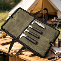 Sac de voyage portable et étanche pour couteaux, pochette robuste à fermeture éclair pour outils, étui de rangement pliable pour couteaux avec logo