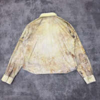 Nouvelle Collection Printemps – Blouse Vintage à Manches Longues en Coton Tricoté 100% – Coupe Oversize Hip Hop Respirante et Tendance avec Imprimé Superposé Texturé