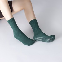 Chaussettes de yoga et de pilates Bioserica Era personnalisées anti-odeur, tricotées sur mesure, pour l'exercice, la danse, avec grip, chaussettes mi-mollet pour le pilates