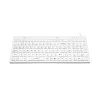 Clavier industriel imperméable lavable en silicone blanc
