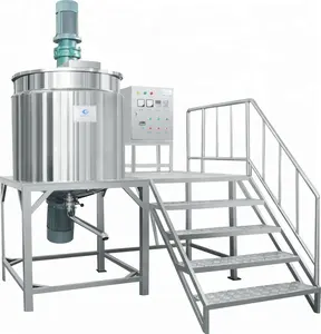 Shampoo Production Line Liquid Soap Mixing Tank Liquid Detergent Mixer Daily Chemical Machinery Manufacturer