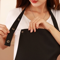 Tablier de cuisine pour adulte en tissu polyester anti-salissures et anti-graisse, tablier uniforme en sergé épaissi