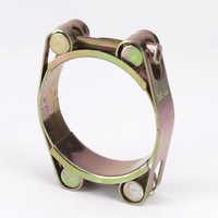 Factory Direct Sales, Double-bolt Heavy-duty Hose Clamp, European-style Clamp,galvanized Iron/Stainless Steel