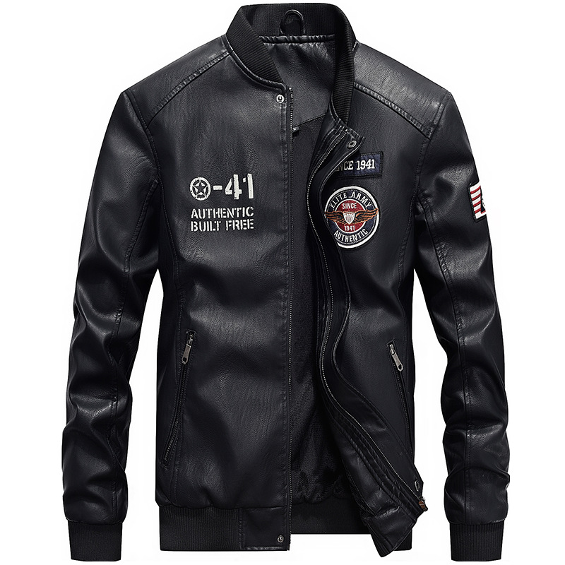 ANSZKTN Spring/ Autumn Men's Fashion - Loose PU Leather Coat