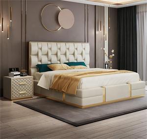 Offre Spéciale en gros bon marché et bon pays gothique King Size Mid Sleeper <span class=keywords><strong>Alaskan</strong></span> Hotel lit rembourré en velours tufté - Product Image 4