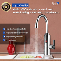Prix d'Usine Chauffe-Eau Instantané 3S en Acier Inoxydable, Robinet de Cuisine Sans Réservoir pour la Maison