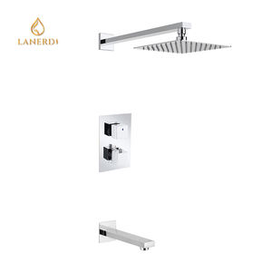 Mezclador de lluvia termostático de cromo, conjunto de <span class=keywords><strong>ducha</strong></span>, <span class=keywords><strong>Grifo</strong></span> de <span class=keywords><strong>ducha</strong></span> - Product Image 2