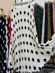 <span class=keywords><strong>Jupe</strong></span> <span class=keywords><strong>Longue</strong></span> <span class=keywords><strong>Plissée</strong></span> d'Été en Mousseline à Pois pour Femme, <span class=keywords><strong>Jupe</strong></span> Sirène Trompette Tendance à Taille Élastique pour le Travail, les Fêtes, la Danse et la Plage - Product Image 3