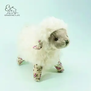 Grandfine Luxury White Curly Sheep peluche pecora peluche agnello fabbrica di giocattoli