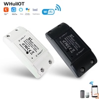 Interrupteur intelligent WiFi WHuiIOT YLSM1 10A 220V 1 voie Tuya Alexa Google FCC CE IP17 pour maison intelligente