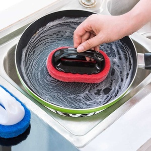 2pcs Cuisine Avec Poignée Brosse De Nettoyage Ménage Décontamination Vaisselle Pot De Lavage Outil <span class=keywords><strong>Magique</strong></span> Tuile De Baignoire - Product Image 5