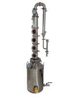 Mini distillateur ménager 220 l, 50l, 100l, colonne en cuivre, équipement de distillation
