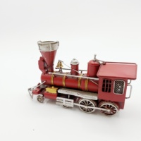 Offre Spéciale américain grand garçon modèle Train rétro moteur à vapeur Mini Train en métal à vendre pour les accessoires de photographie