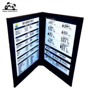Cartella Menu Illuminata 8x10.5 in Pelle PU con Logo Personalizzato in Rilievo, Copertina Menu <span class=keywords><strong>LED</strong></span> A5 per Ristoranti e Bar, Ricarica Tipo-C - Product Image 5