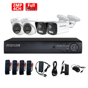 Fosvision Full Color Nachtzicht Hd 2mp 4ch Ahd Dvr Kit <span class=keywords><strong>4</strong></span> Kanaals Beveiligingscamera Systeem P 2P Cctv Set Cctv <span class=keywords><strong>Camera</strong></span> <span class=keywords><strong>Camera</strong></span> - Product Image 2