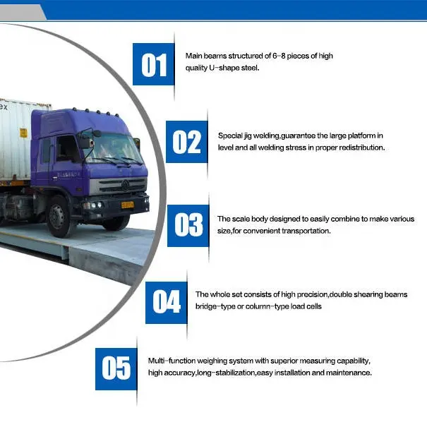 100 ton Vehicle Weighing Scales Digital Electronic Truck Scale Weighbridge System with Printer