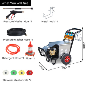 Nouveau design 130bar nettoyeur haute pression 220v équipement de nettoyage à eau froide pour accessoire d'atelier de lavage de voiture - Product Image 5