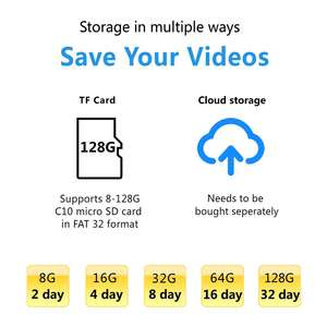 كاميرا مراقبة صغيرة لاسلكية بدقة 1080 بكسل مع الأشعة تحت الحمراء 940 نانومتر وكشف الحركة للمنازل - Product Image 4