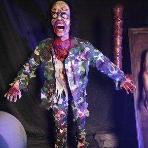 Decoración de Halloween: Modelo Animado de Zombie Fantasma de Medio Cuerpo para Casa Embrujada, Figuras Aterradoras para Túnel del Terror - Product Image 3