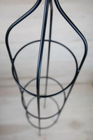 Obélisque de jardin en métal noir, treillis extérieur en fer pour plantes grimpantes, support pour roses et vignes, décoration de patio et de jardin