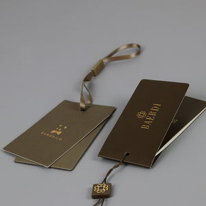 Tùy chỉnh thiết kế in ấn hangtag Logo may dập nổi treo thẻ quần áo Nâu đu treo <span class=keywords><strong>tag</strong></span> nhãn - Product Image 6